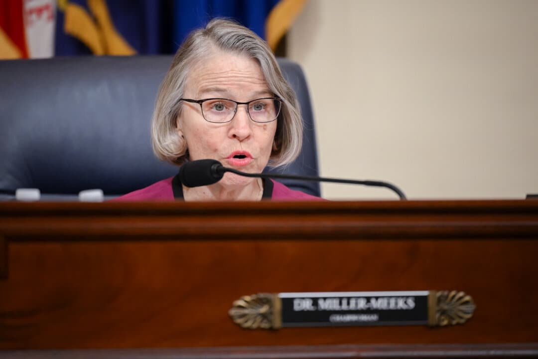 Rep. Mariannette Miller-Meeks (R-Iowa) speaks during a House committee hearing in Washington on Feb. 15, 2024. Miller-Meeks introduced a health care bill in 2025 that included funding for cost-sharing reductions. (Mandel Ngan/AFP via Getty Images)