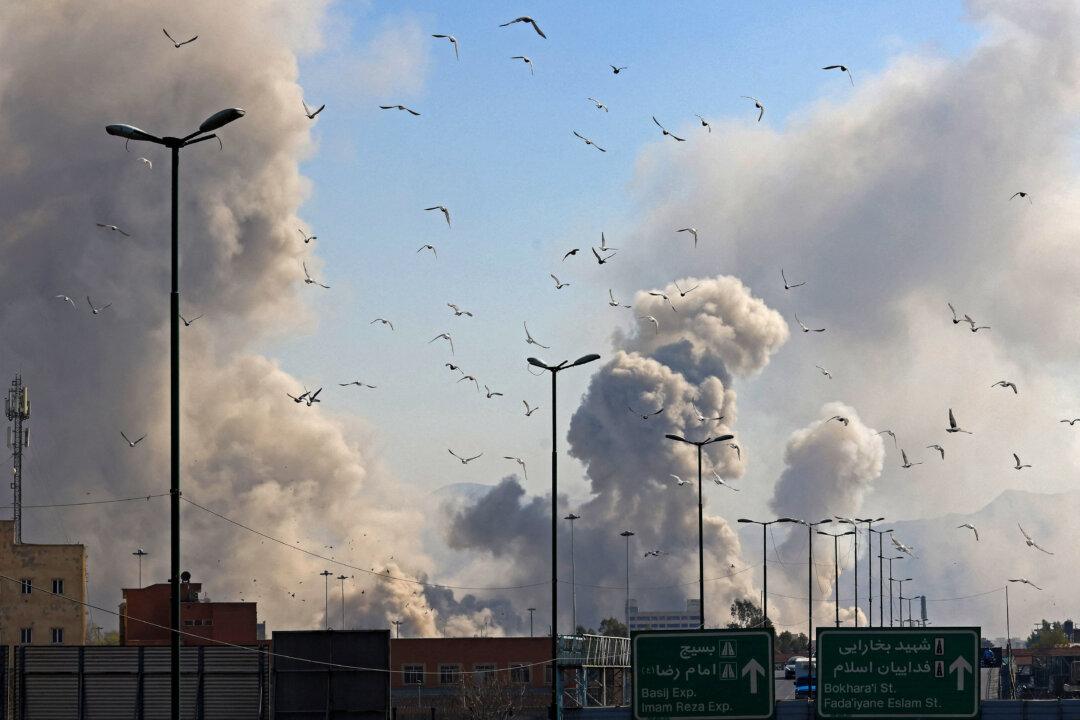 Smoke rises after a strike on Tehran on March 5, 2026. Israel pounded the Iranian capital with fresh airstrikes, and Iran targeted Kurdish guerilla groups in Iraq as the spiraling Middle East war engulfed the entire region. (Atta Kenare/AFP via Getty Images)