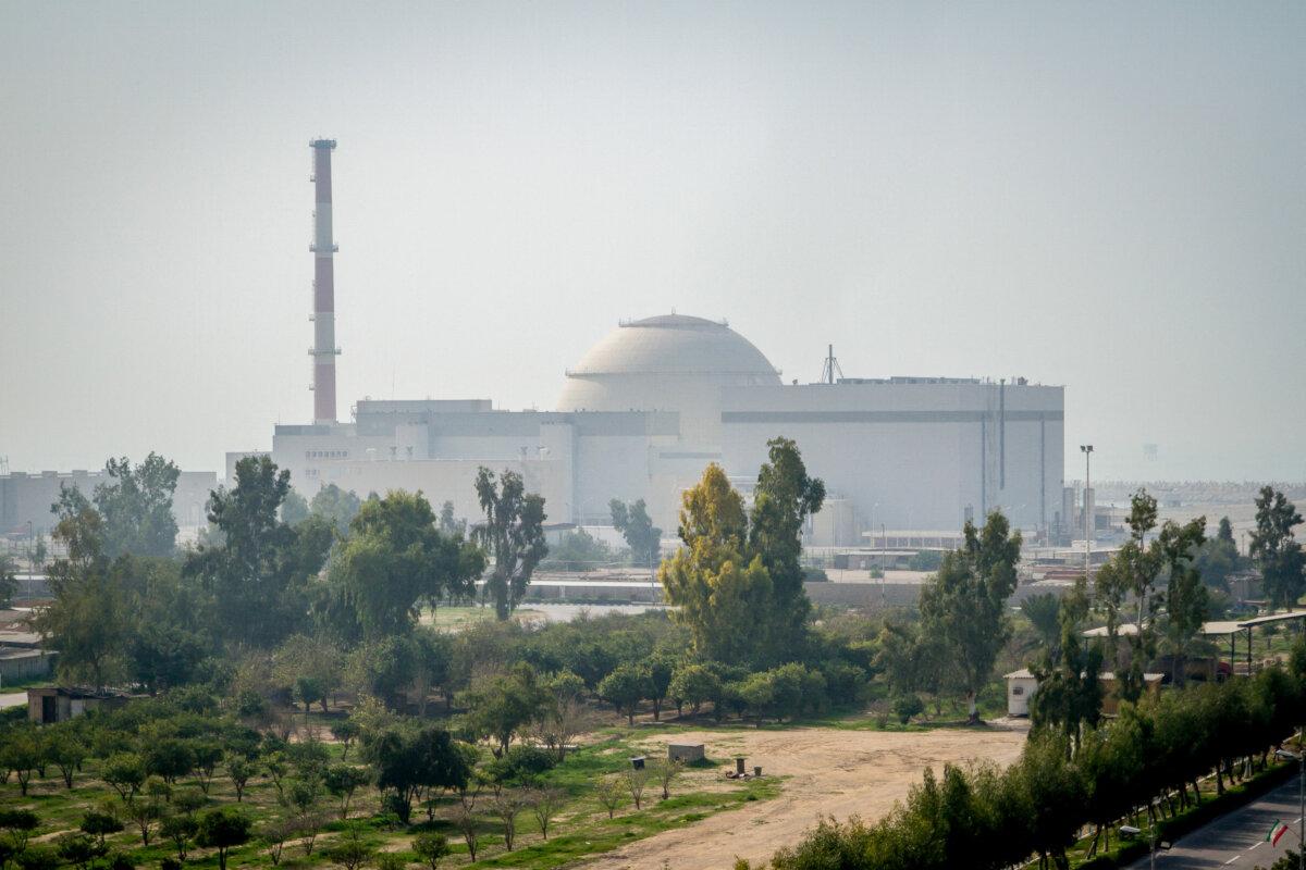 A view of the Bushehr nuclear power plant, on Jan. 26, 2014. (Mohamad Ali Najib/Middle East Images/AFP via Getty Images)