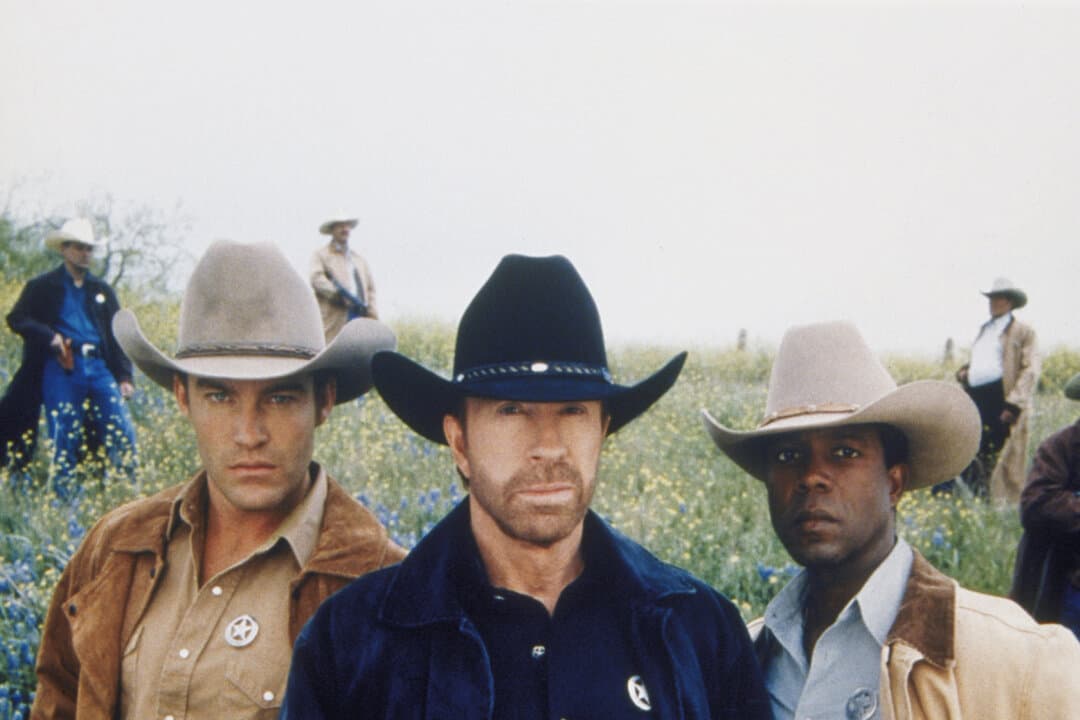 A promo image for “Walker, Texas Ranger” in 1993. (Mercury Studios)