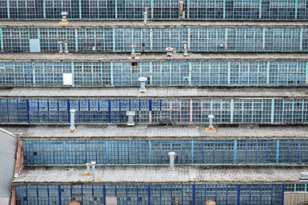 A view of the Denby pottery factory in Derbyshire, of Ripley, England, on April 1, 2026. (Christopher Furlong/Getty Images)