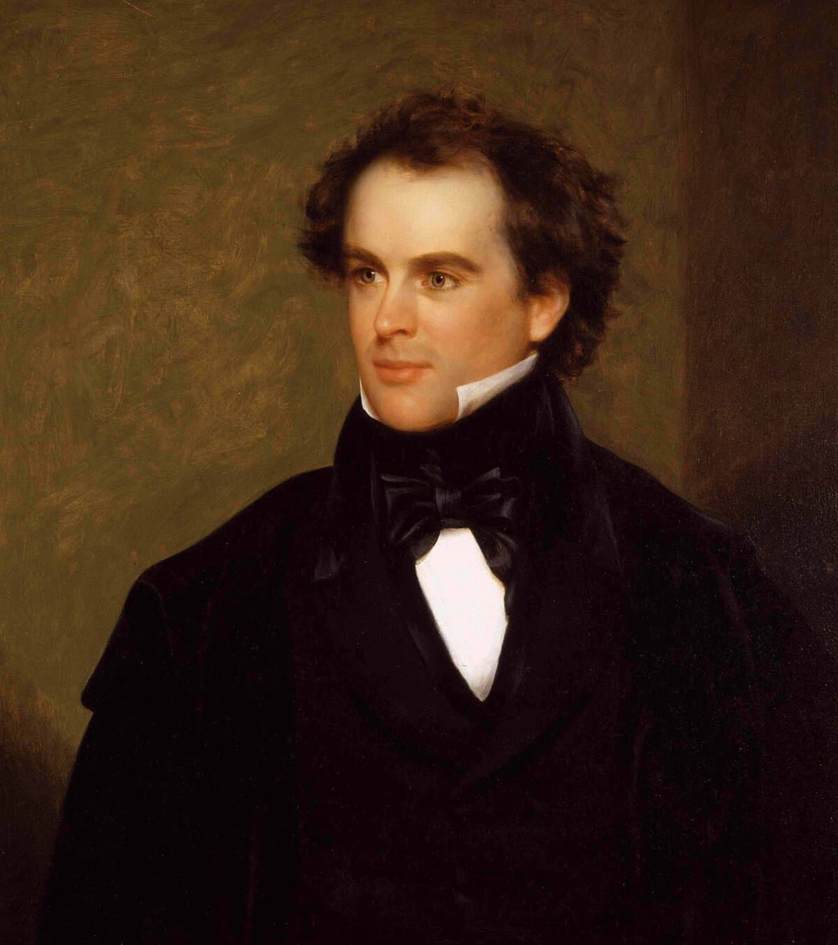 Portrait of Nathaniel Hawthorne, 1841, by Charles Osgood. Peabody Essex Museum. (Public Domain)