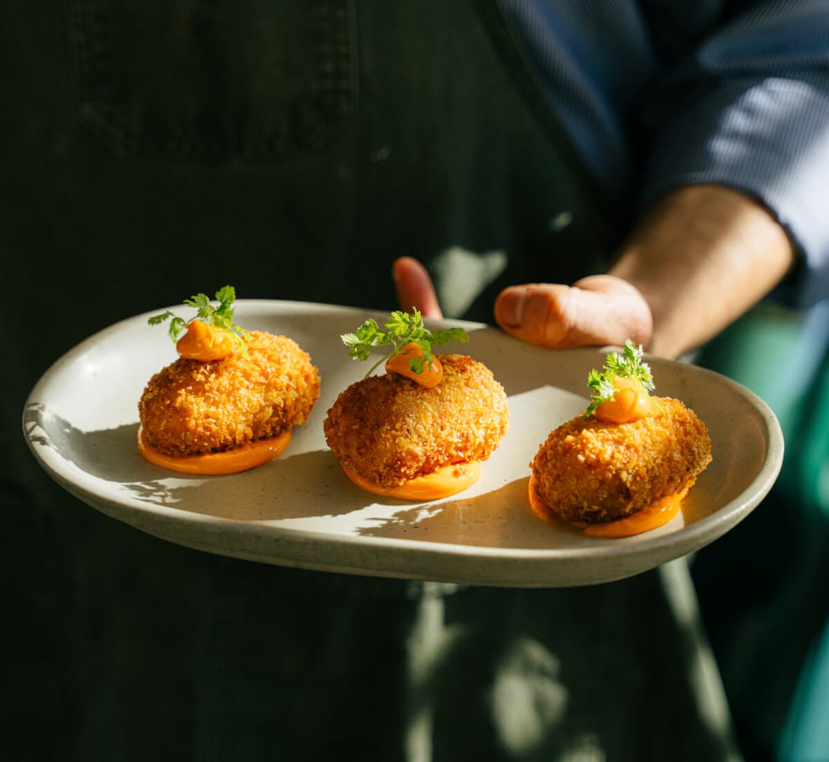 Croquetas at Maleza Restaurant & Bar in the Drift Hotel in Palm Springs. (Courtesy of Phyllis Langley)