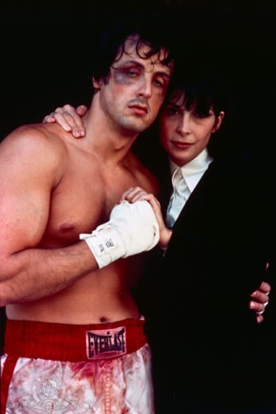 Rocky Balboa (Sylvester Stallone) and Adrian Pennino (Talia Shire), in “Rocky.” (United Artists)