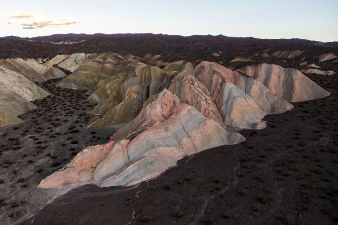 A view of the Hill of the Seven Colors in Calingasta, Argentina, on April 20, 2026. (Luis Robayo/AFP via Getty Images)