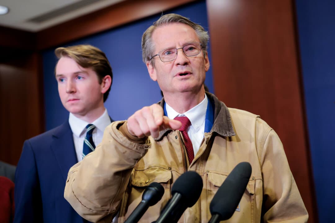 Rep. Tim Burchett (R-Tenn.) speaks to the media at the U.S. Capitol on March 3, 2026. Burchett, a member of the U.S. House Foreign Affairs Committee, said what happened in Toronto is a warning bell. (Heather Diehl/Getty Images)