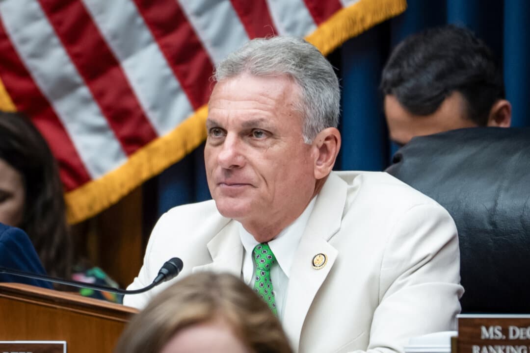 (Left) Rep. Earl “Buddy” Carter (R-Ga.) presides over a hearing on Capitol Hill in Washington on June 24, 2025. (Right) Rep. Randy Fine (R-Fla.) attends a hearing in Washington on July 22, 2025. (Madalina Kilroy/The Epoch Times)