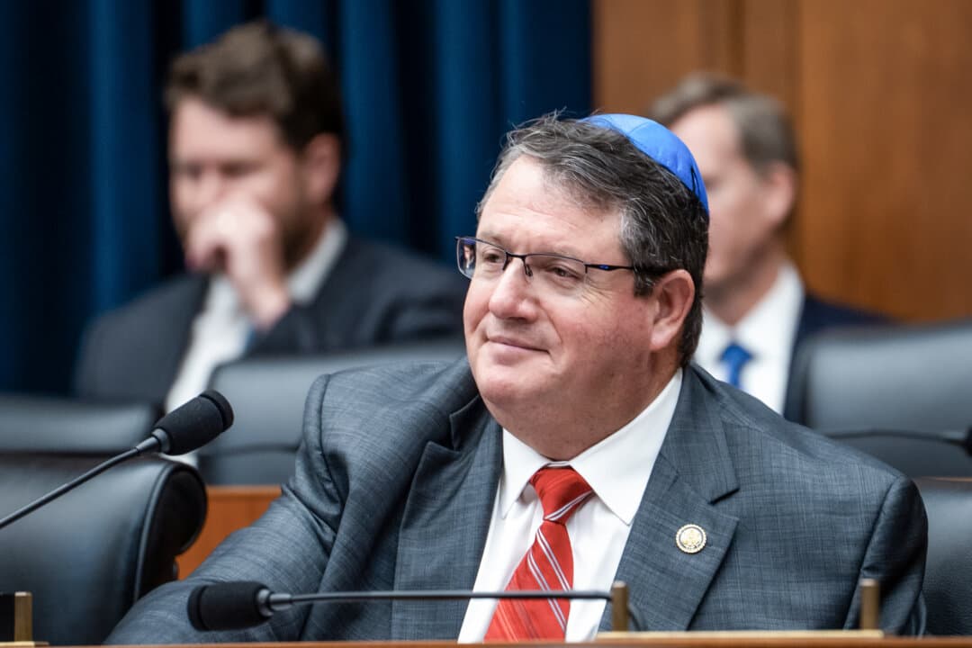 (Left) Rep. Earl “Buddy” Carter (R-Ga.) presides over a hearing on Capitol Hill in Washington on June 24, 2025. (Right) Rep. Randy Fine (R-Fla.) attends a hearing in Washington on July 22, 2025. (Madalina Kilroy/The Epoch Times)