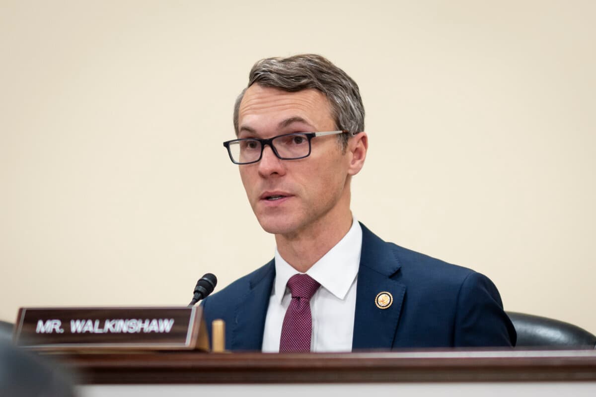 Rep. James Walkinshaw (D-Va.) speaks during a hearing on Capitol Hill in Washington on May 14, 2026. (Madalina Kilroy/The Epoch Times)