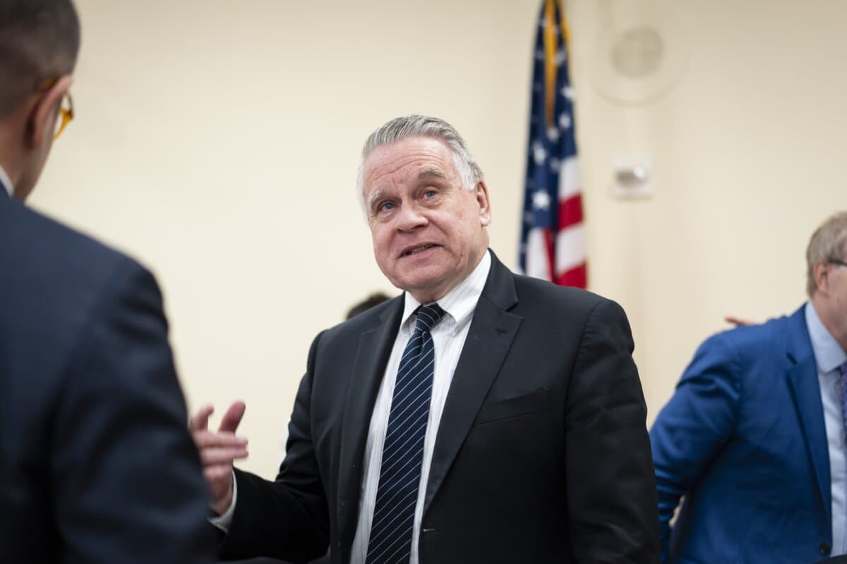 Rep. Chris Smith (R-N.J.), co-chair of the Congressional-Executive Commission on China, during a hearing on Capitol Hill in Washington on May 14, 2026. (Madalina Kilroy/The Epoch Times)