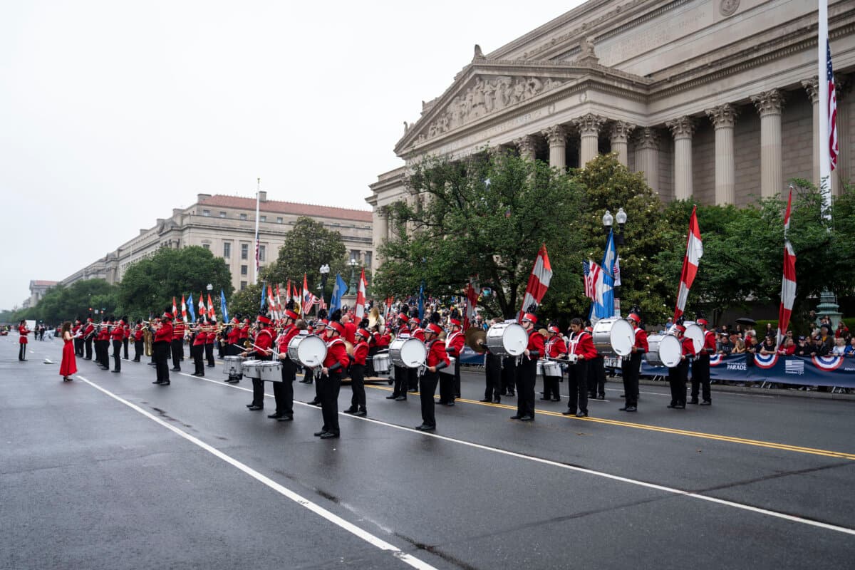 The National Memorial Day parade in Washington on May 25, 2026. (Madalina Kilroy/The Epoch Times)