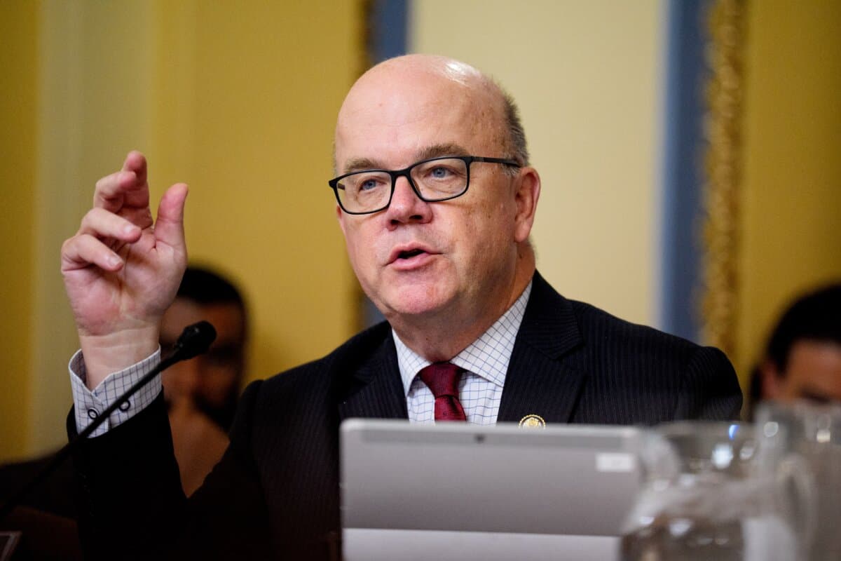Rep. Jim McGovern (D-Mass.) speaks during a House Rules Committee hearing in Washington on Sept. 16, 2025. (Andrew Harnik/Getty Images)
