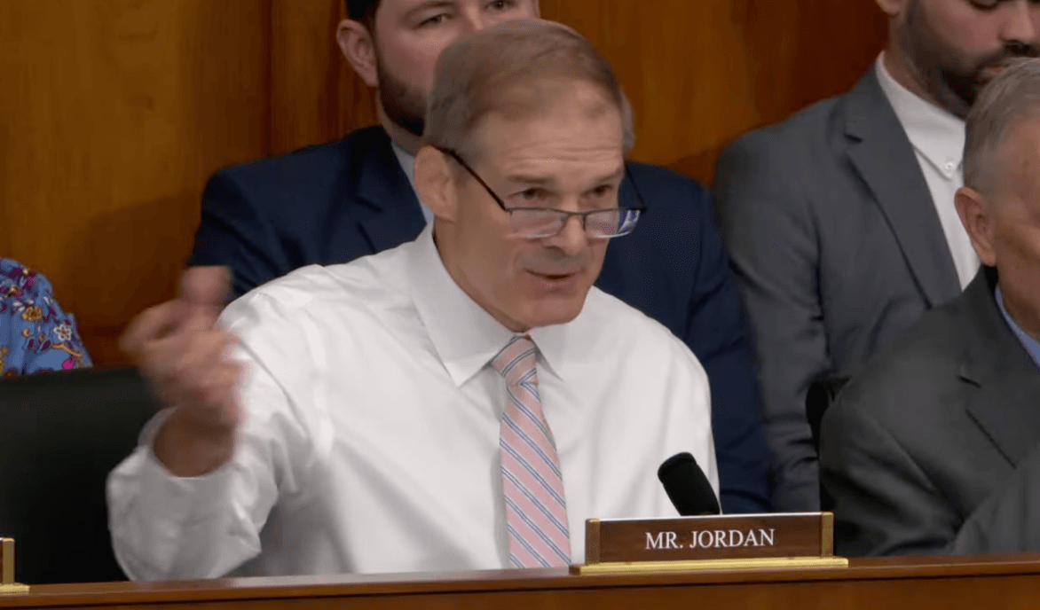 Rep. Jim Jordan (R-Ohio) speaks on Capitol Hill in Washington on June 3, 2026. (House of Representatives/Screenshot via The Epoch Times)