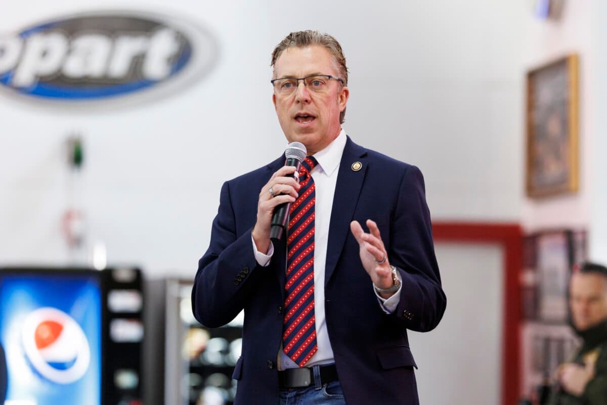 Rep. Andy Ogles (R-Tenn.) in Franklin, Tenn., on Dec. 1, 2025. (Brett Carlsen/Getty Images)