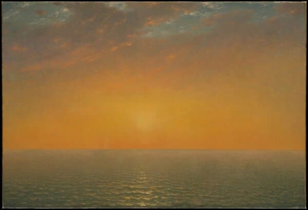 “Sunset on the Sea,” 1872, by John Frederick Kensett. Oil on canvas; 28 inches by 41 1/8 inches. Gift of Thomas Kensett, 1874; Metropolitan Museum of Art, New York City. (Public Domain)