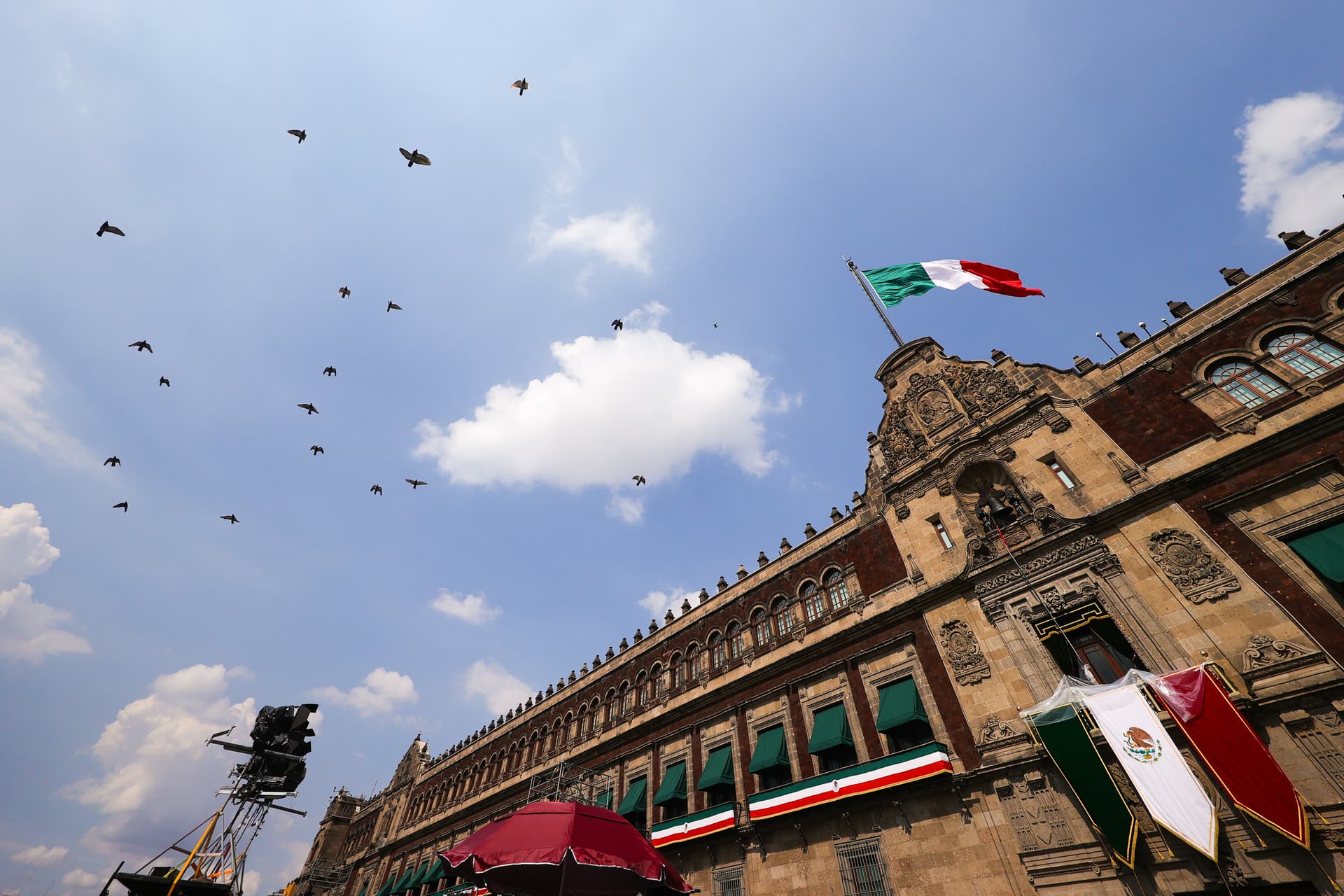 The Palacio Nacional in Mexico City on Sept. 15, 2020. (Hector Vivas/Getty Images)