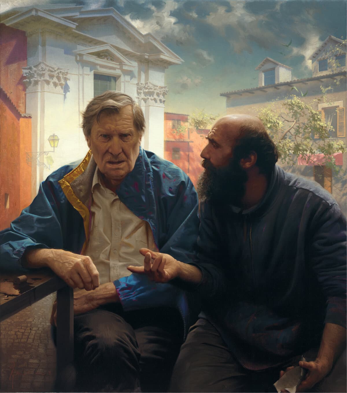“A Difficult Conversation,” 2024, by Diego Glazer. Oil on canvas; 34 inches by 30 inches. Recipient of a Chairman's Choice Award at the 17th International ARC Salon. (Courtesy of the 17th/18th International ARC Salon)