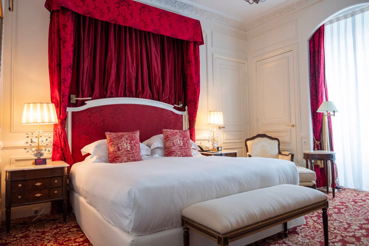 Rooms at Hotel du Palais, Biarritz, blend empire style with modern luxury. (Benjamin Myers/TNS)