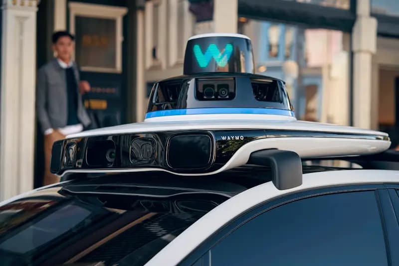 The 5th-generation Waymo Driver on the all-electric Jaguar I-PACE. (Waymo)