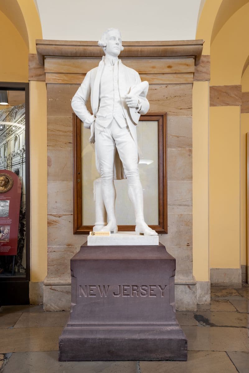 Statue of Richard Stockton, National Statuary Hall Collection at the U.S. Capitol. (Public Domain)