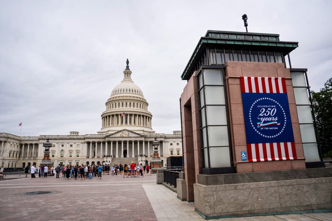 The U.S. Capitol building on May 21, 2026. Special presidential envoy Nick Adams invited Freddy, a German soccer fan whose social media posts about his U.S. trip went viral, to the nation's capital for a tour of the White House, State Department, and U.S. Capitol. (Madalina Kilroy/The Epoch Times)