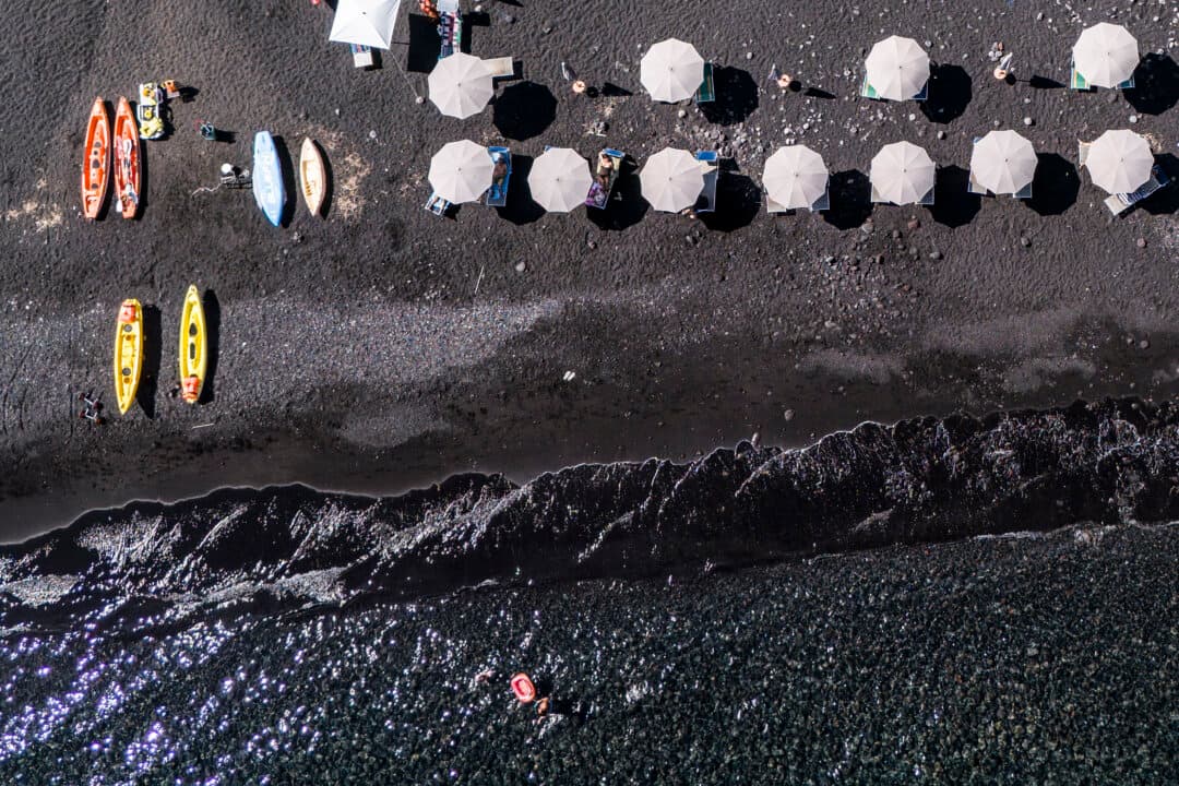 A beach on Stromboli Island, one of Europe's most active volcanoes, in Sicily, Italy, on July 8, 2026. (Marco Bertorello/AFP via Getty Images)