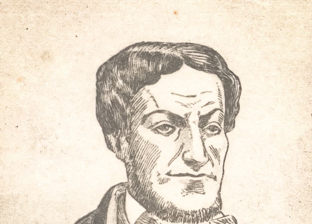 (Left) A portrait of inventor John Fitch by an unknown artist. Fitch clashed with fellow inventor James Rumsey over their competing steamboat designs in the late 18th century. (Right) A portrait of inventor James Rumsey, circa 1790, attributed to George William West. Rumsey and rival inventor John Fitch were both granted federal patents for their steamboat designs in 1791. (Courtesy of University of Kentucky via Kentucky Historical Society, pohick2/CC BY-SA 2.0)