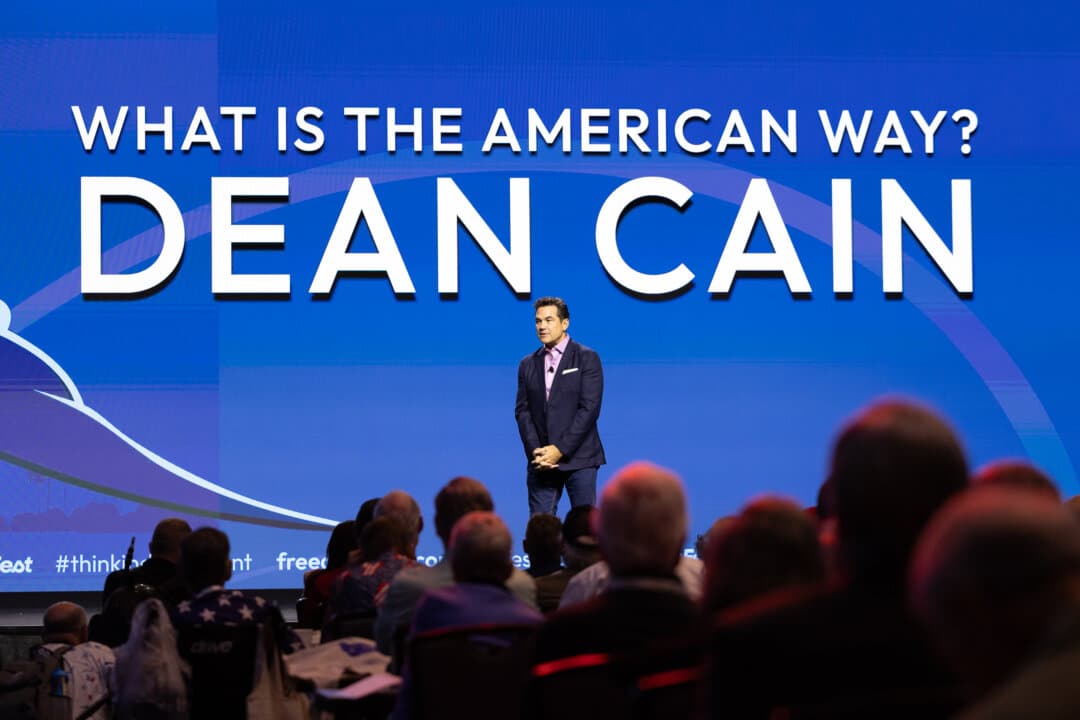 Actor Dean Cain speaks at Freedomfest in Las Vegas on July 8, 2026. (John Fredricks/The Epoch Times)