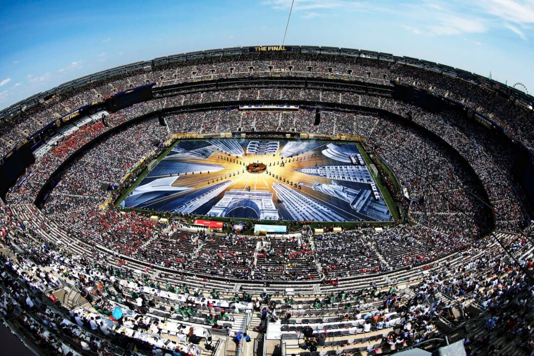 The closing ceremony before the FIFA World Cup 2026 Final match between Spain and Argentina at New York New Jersey Stadium in East Rutherford, N.J., on July 19, 2026. (Al Bello/Getty Images)