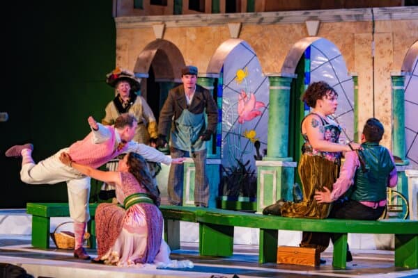The cast of Oak Park Festival Theatre brings Oscar Wilde’s "The Importance of Being Earnest" to life in a delightfully spirited performance. (Josh Darr)