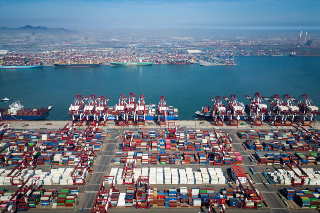 Qingdao Port Foreign Trade Container Terminal in Qingdao, China, on April 12, 2026. Global supply chains will be affected by the Pentagon's expanded roster of companies considered to have ties to the Chinese military, many of them not traditional defense contractors. (Getty Images)