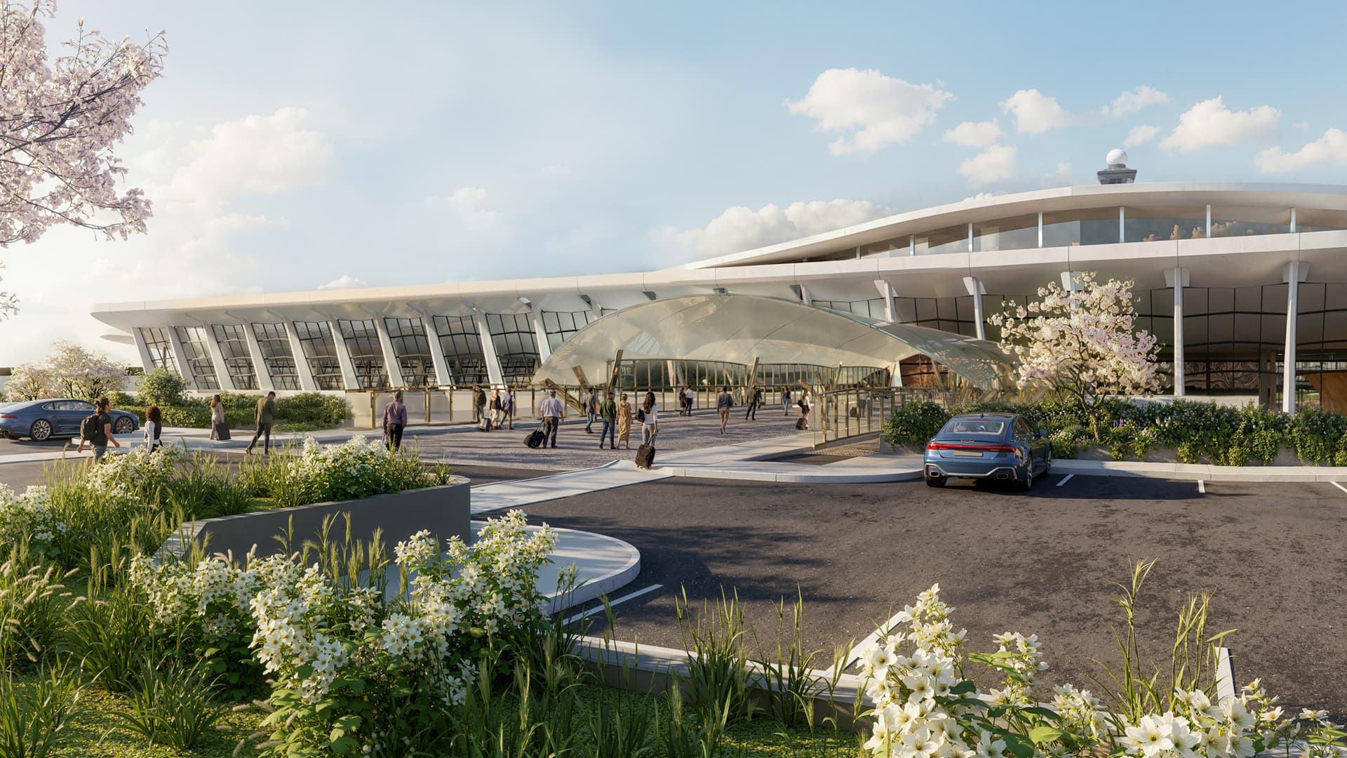 The redesign includes new parking areas, concourses, and entryways. (Courtesy U.S. Department of Transportation)