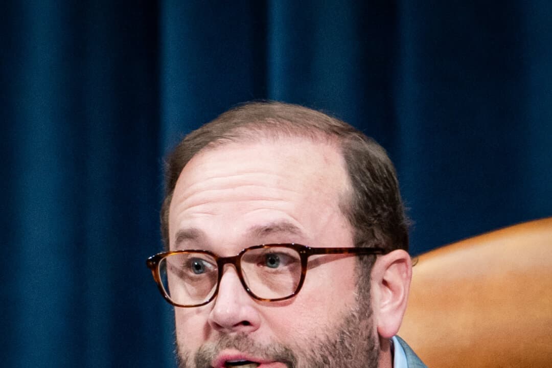 Rep. Jason Smith (R-Mo.) speaks during a hearing on Capitol Hill in Washington on Feb. 10, 2026. (Madalina Kilroy/The Epoch Times)