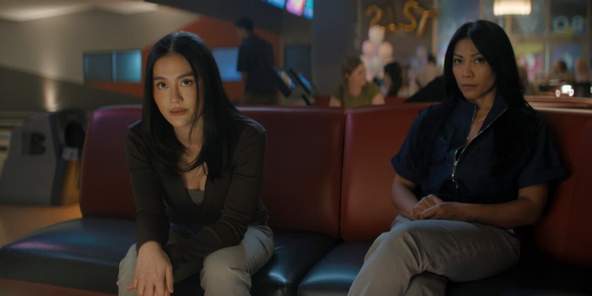 Lila Hoth (Agnez Mo, L) and Amisha (Anggun), in "Reacher: Season 4." (Prime)