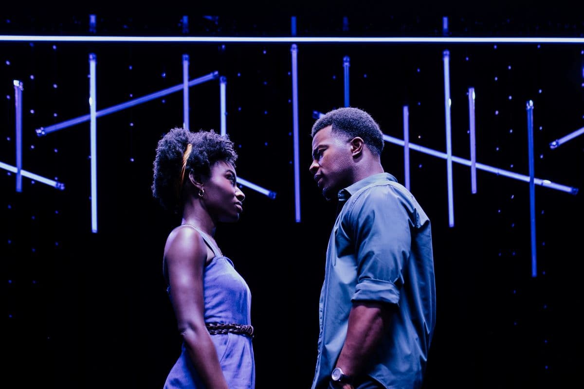 Des (Charity Beddu-Addo) and Dre (Daniel Ezra), in "Shifters." (Marc J. Franklin)