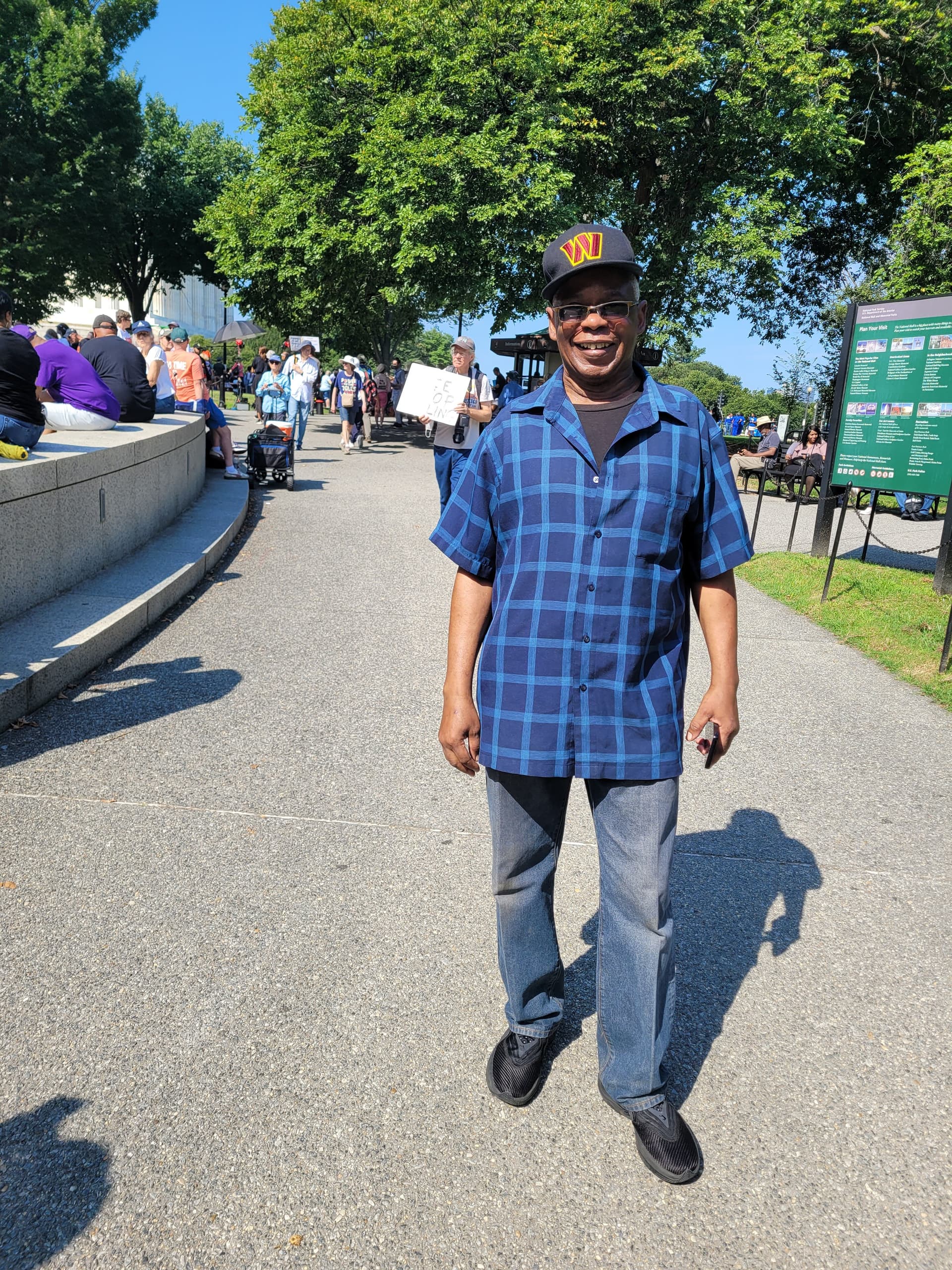 Rolph Tobia attends a rally in Washington on Aug. 28, 2026. (Stacy Robinson/The Epoch Times)