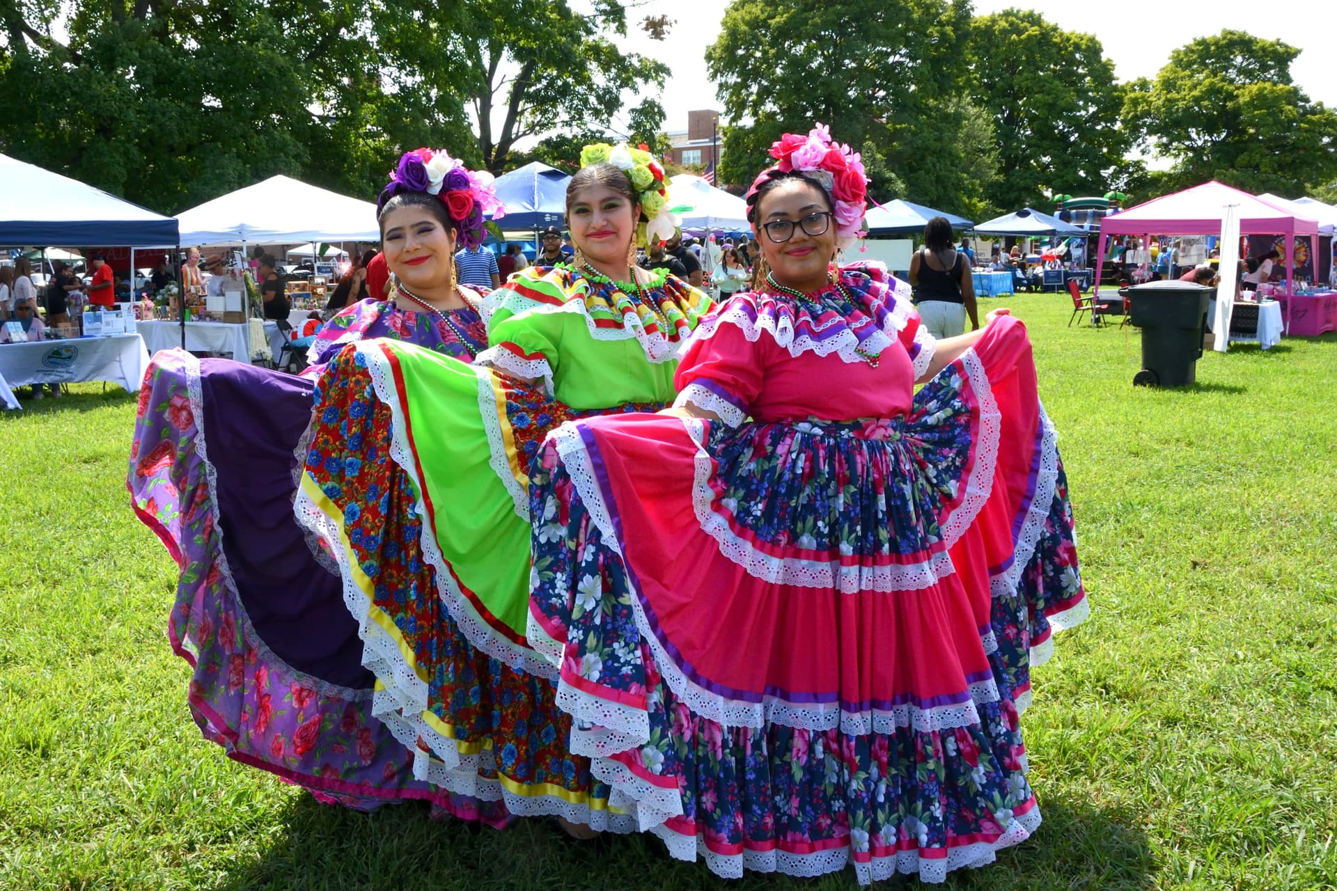 The fourth annual Baila Con Dover Latin Festival is held at the Green in historic downtown Dover, Del., on Aug. 29, 2026. (Frank Liang/The Epoch Times)