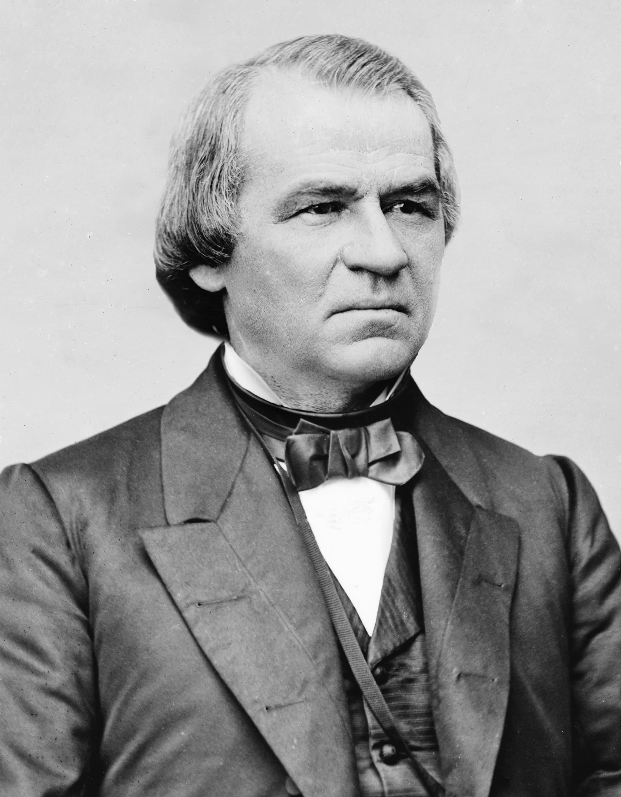 President Andrew Johnson, whose 1868 impeachment trial over the Tenure of Office Act ended in acquittal by a single vote. (Public Domain)