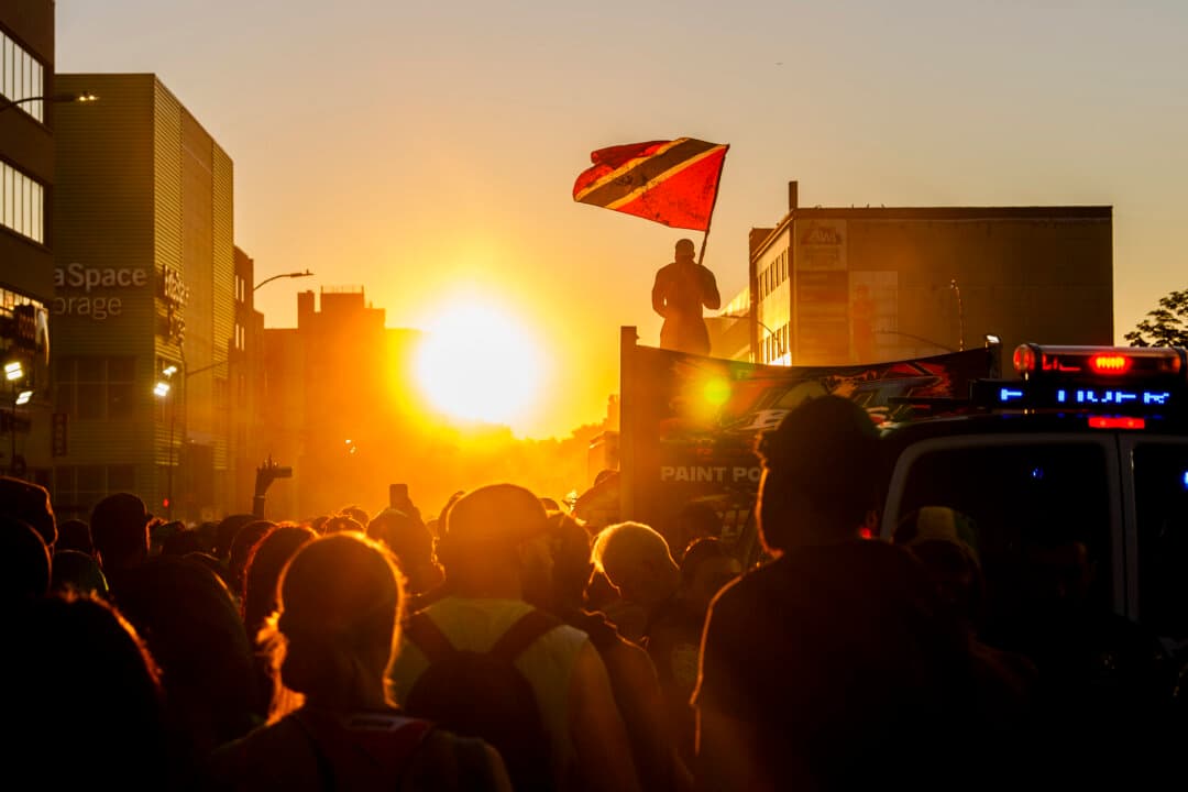 People take part in the annual J'ouvert celebration in the Brooklyn Borough of New York City on Sept. 7, 2026. J'ouvert marks the start of Carnival in many Caribbean countries; the name comes from the French phrase jour ouvert, which means "daybreak" or "morning." (Adam Gray/Getty Images)