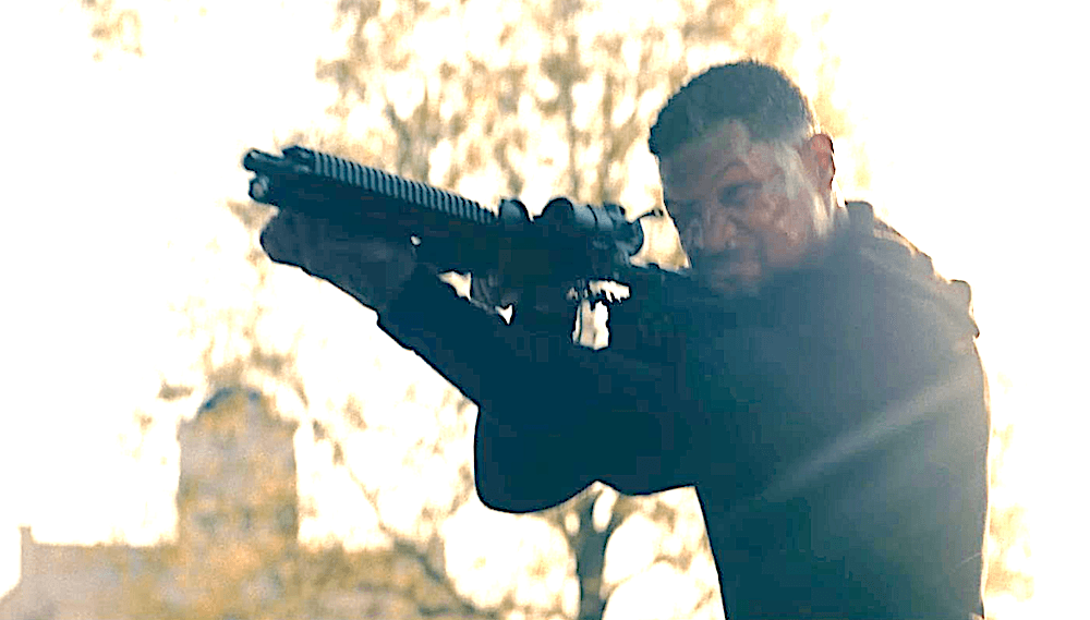 Captain Saunders (Jonathan Majors) is forced to try and stop a jihadist takeover in "Run Hide Fight: Infidels." (Bonfire Legend/The Daily Wire)