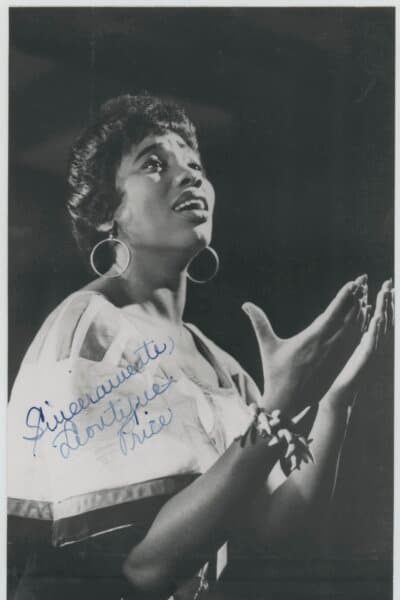 Autographed photo of Leontyne Price. (Public Domain)
