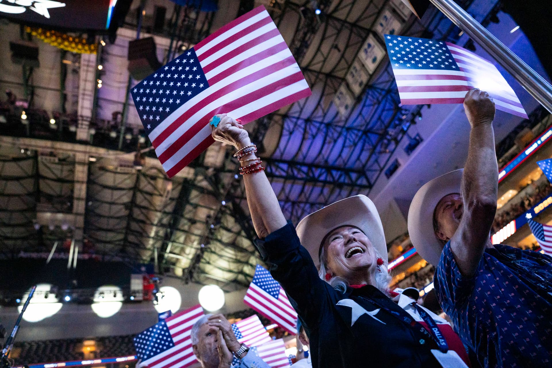 Attendees during the second day of the 2026 Republican Midterm Convention in Dallas on Sept. 10, 2026. (Madalina Kilroy/The Epoch Times)