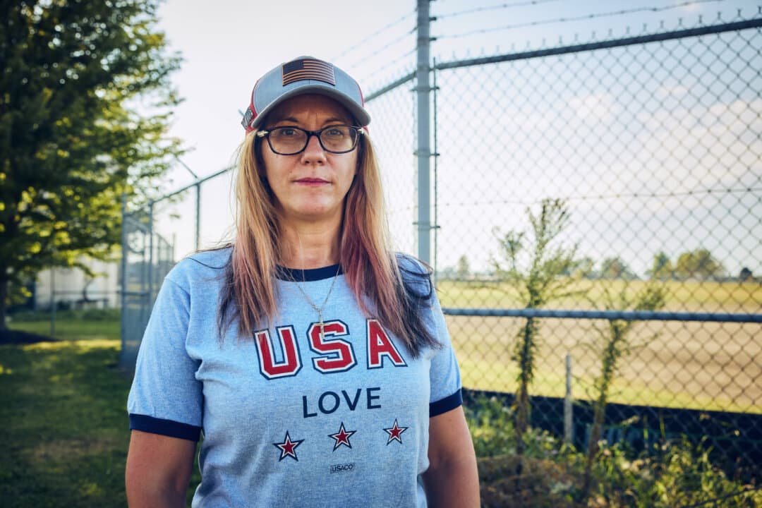 Concerned Citizens of Manteno board member Jillian Rojas in Manteno, Ill., on Sept. 3, 2026. “They really need Illinois to work, because they no longer have the Michigan option,” Rojas said about battery maker Gotion Inc. (Nathaniel Smith for The Epoch Times)