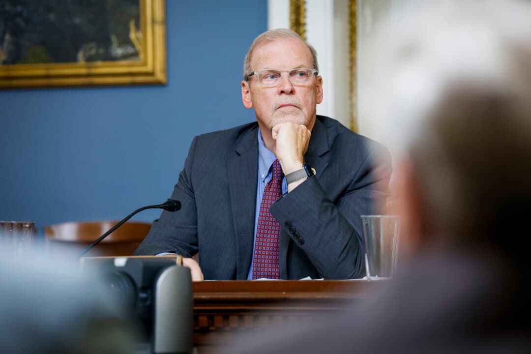 Rep. Morgan Griffith (R-Va.) listens during a House Rules Committee meeting on the One Big Beautiful Bill Act at the U.S. Capitol on May 21, 2025. Griffith, who was diagnosed with alpha-gal syndrome about 15 years ago, is one of several lawmakers focused on tackling the nation’s tick problem. (Anna Moneymaker/Getty Images)