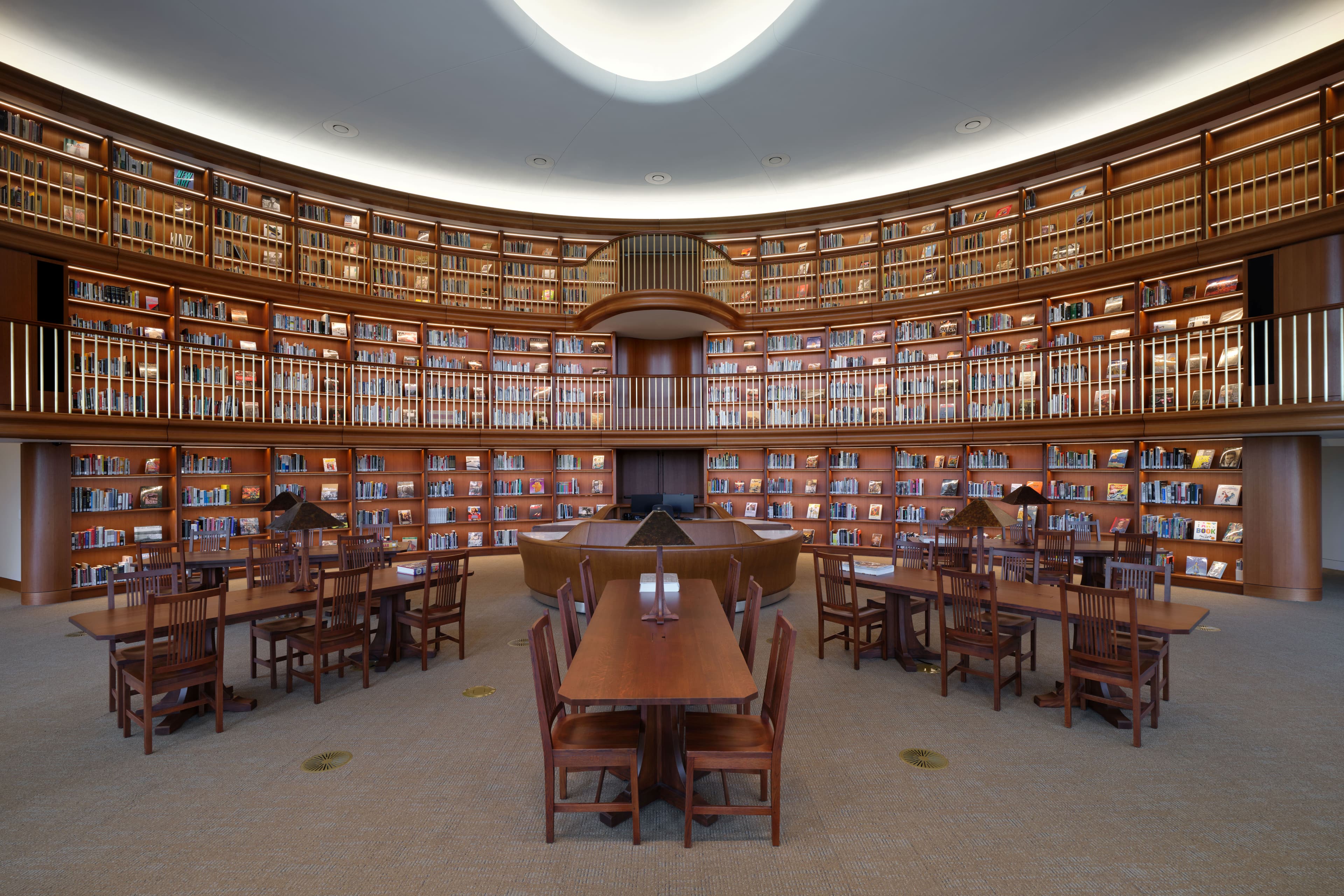 Thousands of books await anyone with a penchant for reading in the museum library. (Paul Salveson/Lucas Museum of Narrative Art)