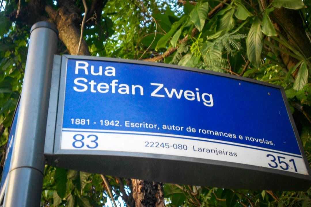 A street named after Austrian Jewish thinker Stefan Zweig in Rio de Janeiro, in this file photo. (Eduardo P./CC BY-SA 3.0)