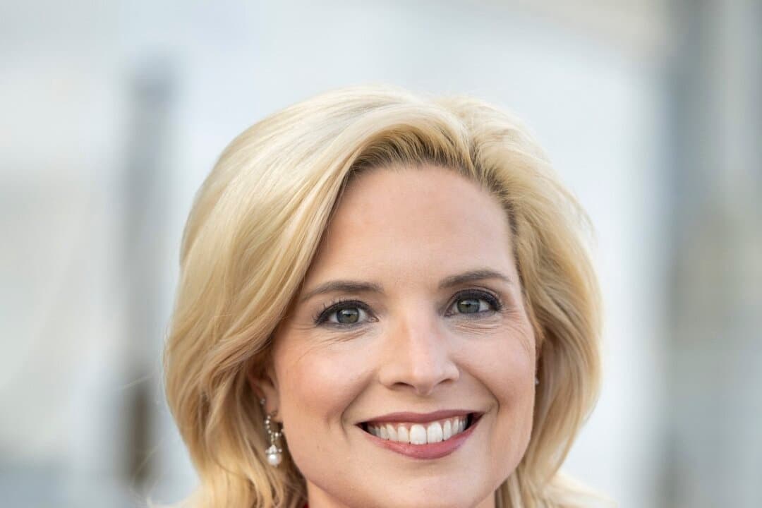 (Left) Rep. Ashley Hinson (R-Iowa), in an official portrait in 2024. (Right) Democratic Iowa state Rep. Joshua Turek, in an official portrait in 2023. (Office of Congresswoman Ashley Hinson, Iowa General Assembly)