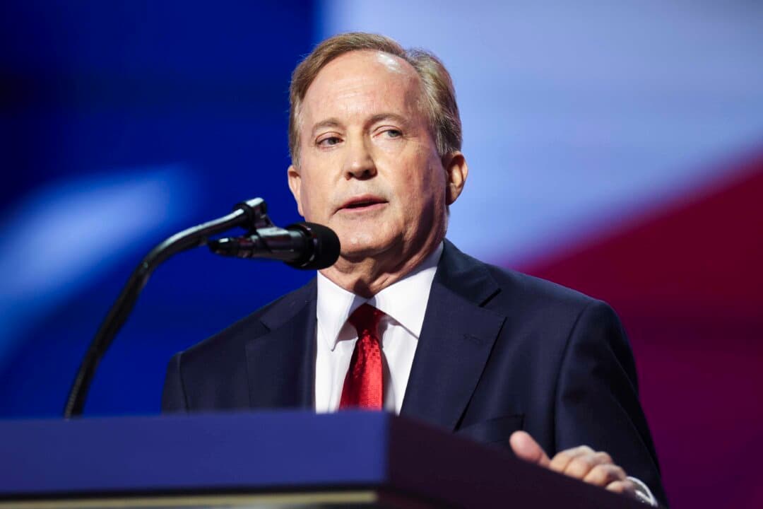 (Left) Texas Attorney General Ken Paxton speaks onstage on the first day of the 2026 Republican National Convention in Dallas on Sept. 9, 2026. (Right) Texas state Rep. and Democratic Senate candidate James Talarico speaks during a campaign rally in Del Rio, Texas, on July 13, 2026. (Kevin Dietsch/Getty Images, Brandon Bell/Getty Images)