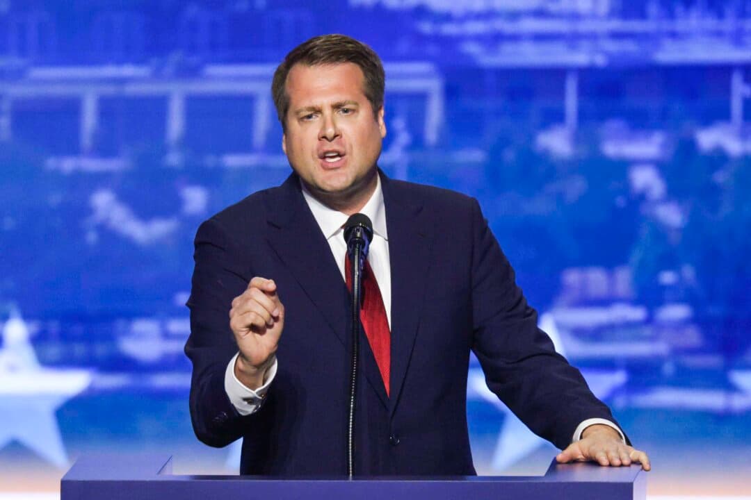 (Left) Ohio Republican congressional candidate and former state Rep. Derek Merrin speaks at the 2026 Republican National Convention in Dallas on Sept. 10, 2026. (Right) Rep. Marcy Kaptur (D-Ohio) speaks in Cleveland on July 6, 2022. (Alex Wong/Getty Images, Angelo Merendino/Getty Images)