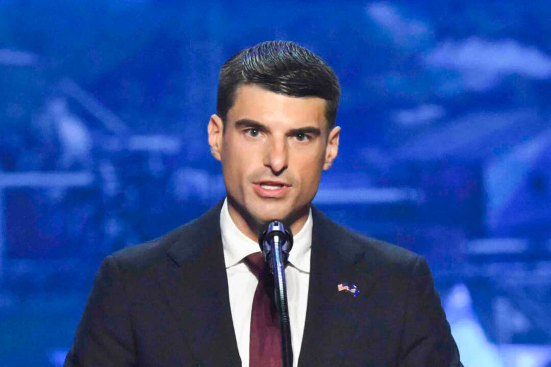 (Left) Rep. Ryan Mackenzie (R-Pa.) speaks with a reporter on Capitol Hill in Washington on Nov. 14, 2024. (Middle) Rep. Rob Bresnahan (R-Pa.) speaks at the Republican National Midterm Convention in Dallas on Sept. 9, 2026. (Right) Rep. Scott Perry (R-Pa.) speaks at a forum at the U.S. Capitol in July 17, 2025. (Andrew Harnik/Getty Images, Patrick T. Fallon/AFP via Getty Images, Samira Bouaou/The Epoch Times)